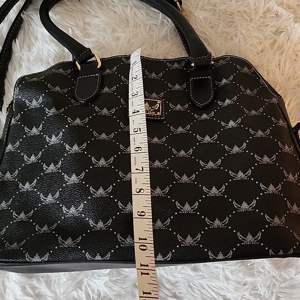 Wendy Keen Black Patterned Women's Handbag